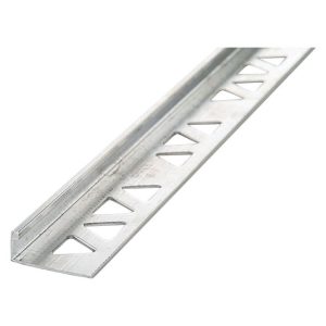 M-D 1/2 in. H X 96 in. L Prefinished Silver Aluminum Tile Edge