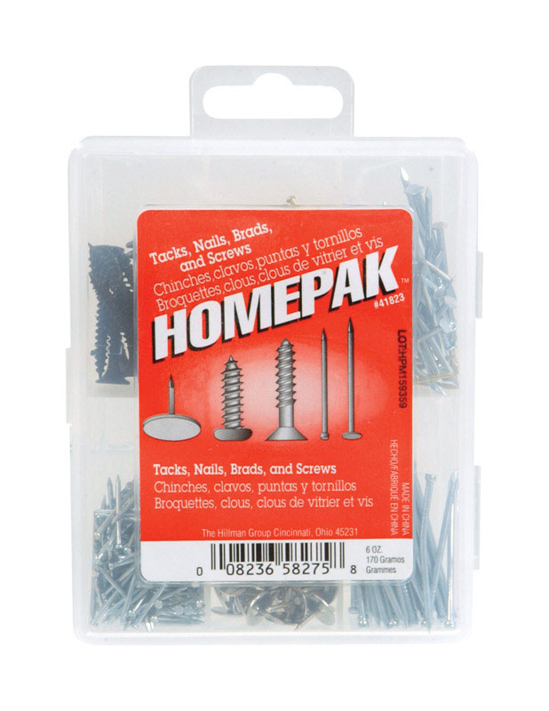 Hillman Assorted in. Assorted Steel Assorted Nails, Tacks, Brads and ...