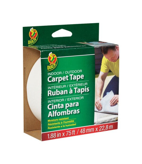 Duck 1.88 in. W X 75 ft. L Reversible Scrim Indoor and Outdoor Carpet Tape