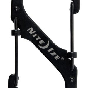Nite Ize S-Biner SlideLock 1.8 in. D Stainless Steel Black Carabiner Key Holder