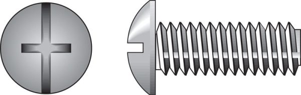 Hillman No. 1/4-20 X 3/4 in. L Combination Truss Head Zinc-Plated Steel Machine Screws 100 pk
