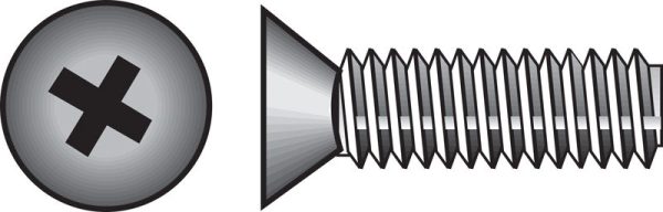 Hillman No. 1/4-20 X 1 in. L Phillips Flat Head Stainless Steel Machine Screws 100 pk