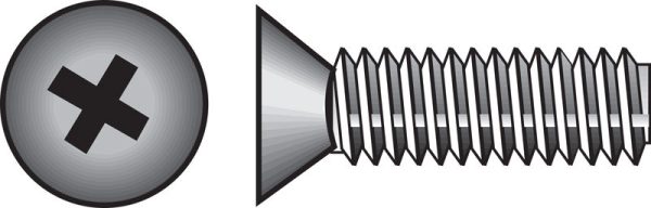Hillman No. 1/4-20 X 2 in. L Phillips Flat Head Stainless Steel Machine Screws 100 pk