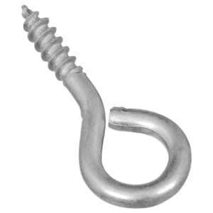National Hardware 1-1/8 in. L Zinc-Plated Steel Screw Eye 10 lb. cap. 10 pk