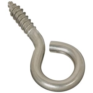 National Hardware 0.26 in. D X 2-5/8 in. L Brushed Stainless Steel Screw Eye 120 lb. cap. 1 pk