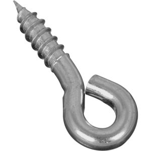 National Hardware 0.19 in. D X 1-5/8 in. L Zinc-Plated Steel Screw Eye 75 lb. cap. 5 pk