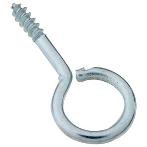 National Hardware 0.08 in. D X 1-1/16 in. L Zinc-Plated Steel Screw Eye 5 lb. cap. 12 pk