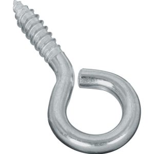 National Hardware 0.26 in. D X 2-5/8 in. L Zinc-Plated Steel Screw Eye 115 lb. cap. 2 pk