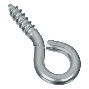 National Hardware 0.14 in. D X 1-5/16 in. L Zinc-Plated Steel Screw Eye 30 lb. cap. 8 pk