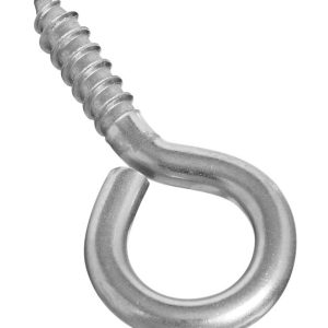 National Hardware 0.22 in. D X 2-3/16 in. L Polished Stainless Steel Screw Eye 75 lb. cap. 1 pk