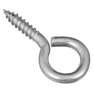 National Hardware 0.16 in. D X 1-5/8 in. L Zinc-Plated Steel Screw Eye 30 lb. cap. 6 pk