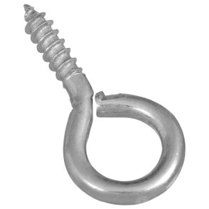 National Hardware 0.14 in. D X 1-3/8 in. L Zinc-Plated Steel Screw Eye 25 lb. cap. 8 pk