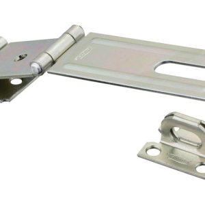 National Hardware Zinc-Plated Aluminum/Steel 4-1/2 in. L Double Hinge Safety Hasp 1 pk