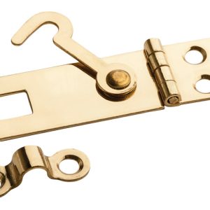 National Hardware Solid Brass 2-3/4 in. L Hasp w/Hook 1 pk