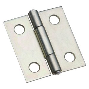 National Hardware 1-1/2 in. L Zinc-Plated Door Hinge 2 pk