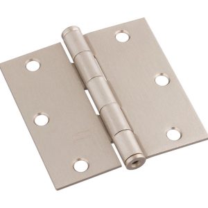National Hardware 3-1/2 in. L Satin Nickel Door Hinge 1 pk