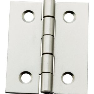 National Hardware 1-1/2 in. L Satin Nickel Door Hinge 1 pk