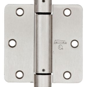 National Hardware 3-1/2 in. L Satin Nickel Spring Hinge 1 pk