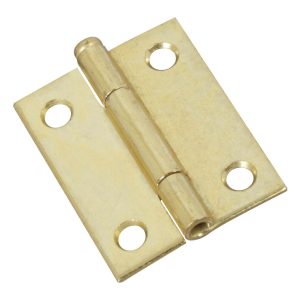 National Hardware 2 in. L Brass-Plated Door Hinge 1 pk