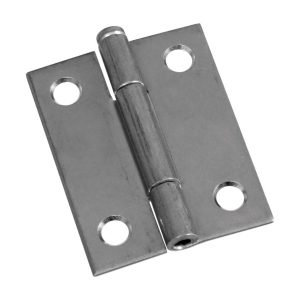 National Hardware 2 in. L Zinc-Plated Narrow Hinge 2 pk