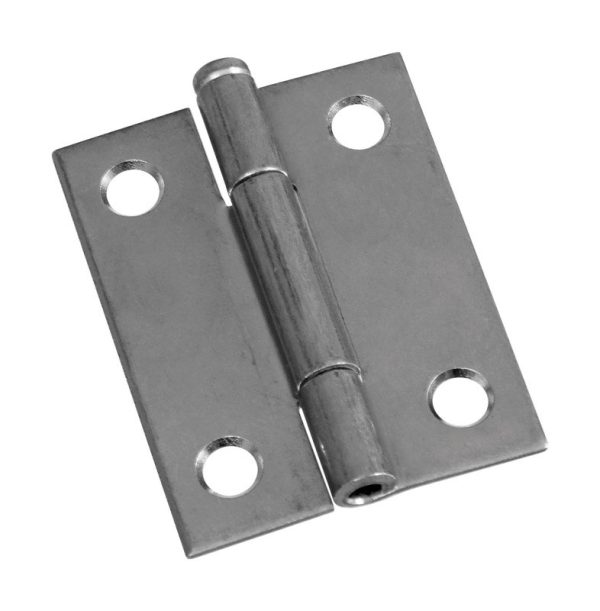 National Hardware 2 in. L Zinc-Plated Narrow Hinge 2 pk