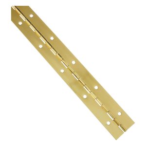 National Hardware 12 in. L Brass-Plated Continuous Hinge 1 pk