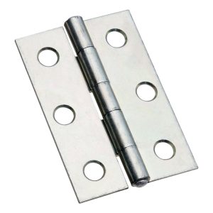 National Hardware 2-1/2 in. L Zinc-Plated Narrow Hinge 2 pk