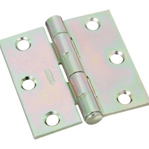 National Hardware 2-1/2 in. L Zinc-Plated Broad Hinge 2 pk