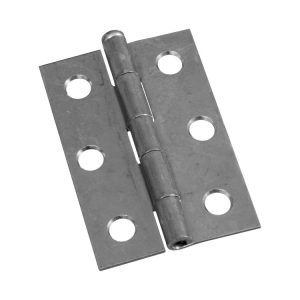 National Hardware 2-1/2 in. L Zinc-Plated Narrow Hinge 2 pk