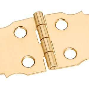 National Hardware 1-5/16 in. L Brass-Plated Door Hinge 2 pk