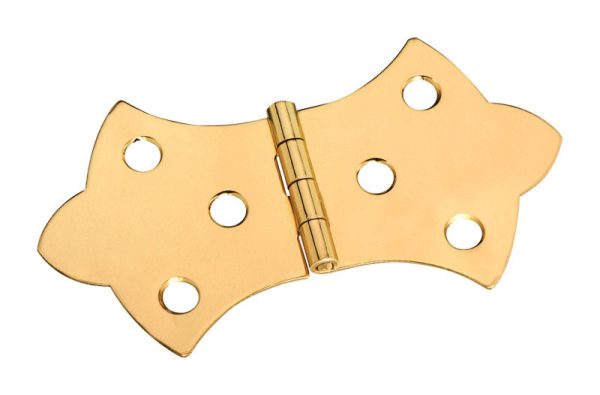 National Hardware 3-1/16 in. W X 1-11/16 in. L Solid Brass Steel Decorative Hinge 1 pk