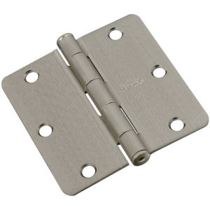 National Hardware 3-1/2 in. L Satin Nickel Door Hinge 1 pk