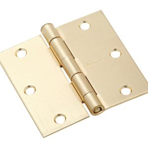 National Hardware 3 in. L Satin Brass Door Hinge 1 pk