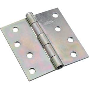 National Hardware 4 in. L Zinc-Plated Broad Hinge 1 pk