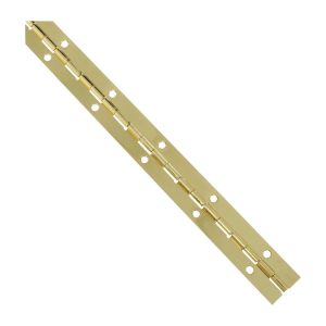 National Hardware 12 in. L Brass-Plated Continuous Hinge 1 pk