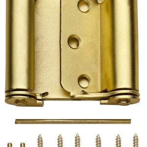 National Hardware 3 in. L Satin Brass Double-Acting Spring Hinge 1 pk