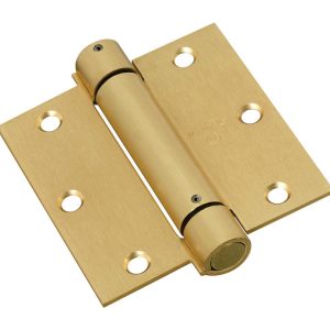 National Hardware 3-1/2 in. L Brass Spring Hinge 1 pk
