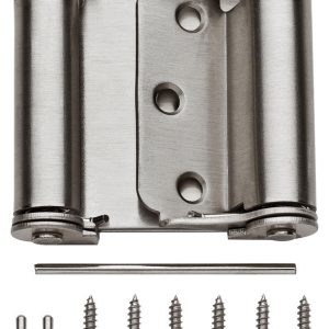 National Hardware 3 in. L Satin Nickel Double-Acting Spring Hinge 1 pk