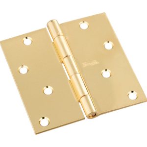 National Hardware 4 in. L Polished Brass Door Hinge 1 pk