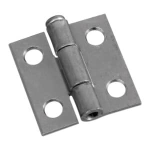 National Hardware 1 in. L Zinc-Plated Narrow Hinge 2 pk