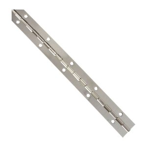 National Hardware 12 in. L Nickel Continuous Hinge 1 pk