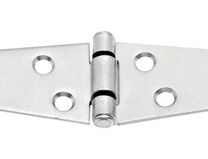 National Hardware 4 in. L Zinc-Plated Heavy Strap Hinge 1 pk
