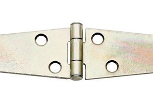 National Hardware 5 in. L Zinc-Plated Light Strap Hinge 2 pk