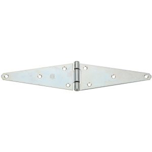 National Hardware 8 in. L Zinc-Plated Heavy Strap Hinge 1 pk