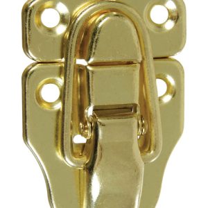 National Hardware Brass-Plated Steel Draw Catch 1.76 in. 3.64 in. 2 pk