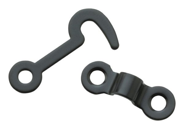 National Hardware Oil Rubbed Bronze Steel Hook and Staple 13 in. 2 pk