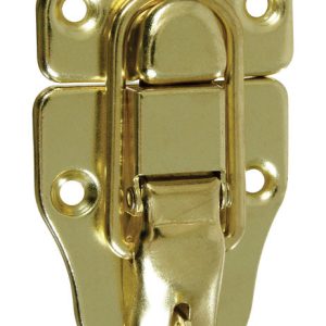 National Hardware Brass-Plated Steel Lockable Draw Catch 1.76 in. 3.64 in. 1 pk