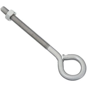National Hardware 5/16 in. X 5 in. L Stainless Steel Eyebolt Nut Included