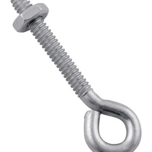 National Hardware 3/16 in. X 2 in. L Zinc-Plated Steel Eyebolt Nut Included