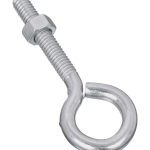 National Hardware 5/16 in. X 3-1/4 in. L Zinc-Plated Steel Eyebolt Nut Included
